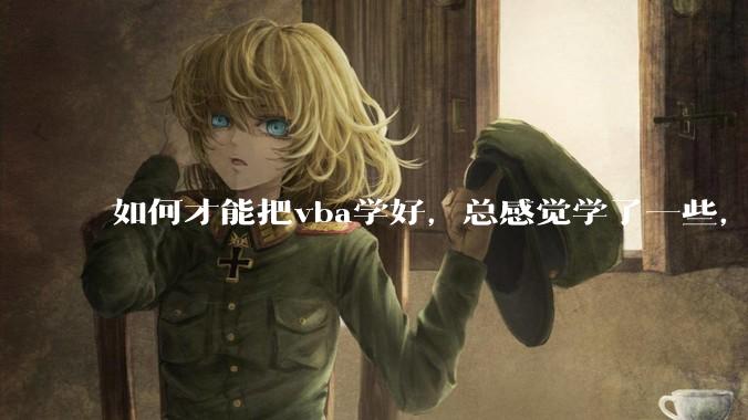 如何才能把vba学好，总感觉学了一些，隔一段时间不用又忘记又从头开始。?